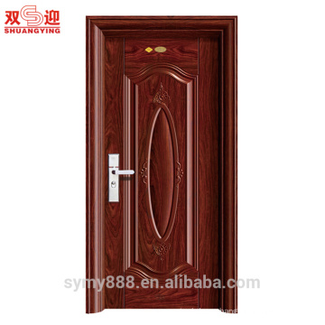 Luxury Indian main door design steel interior door for home with soundproof and safety lock